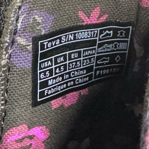 Teva Foxy Women 6.5 Black Nubuck Leather Ankle Boots - Picture 10 of 13